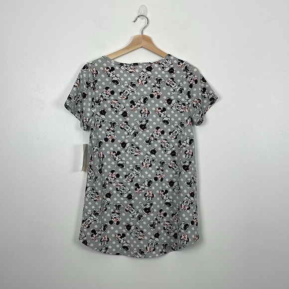Lularoe Disney Classic T Minnie Mouse Womens Small Scrub Pullover High Low Hem - Picture 4 of 8